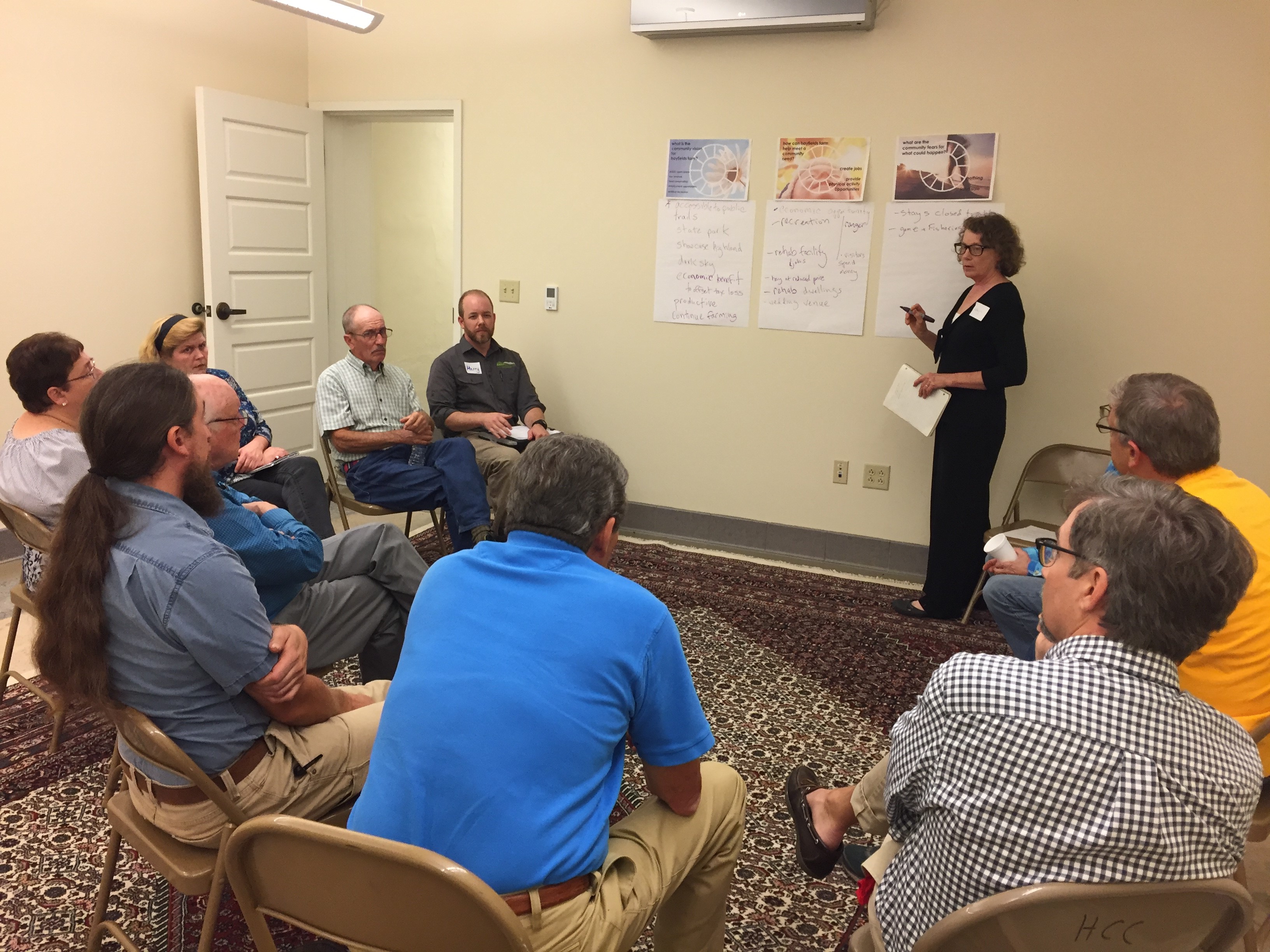 VOF holds community input forum for Hayfields at Highland Center