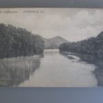 Old postcard of Blue Ball Mountain on the Shenandoah.