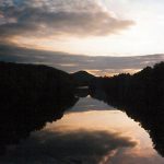 Blue Ball Mountain at sunset.