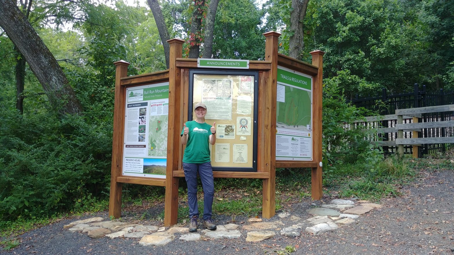 VOF kicks off interpretive signage project at Bull Run Mountains with new kiosk signage