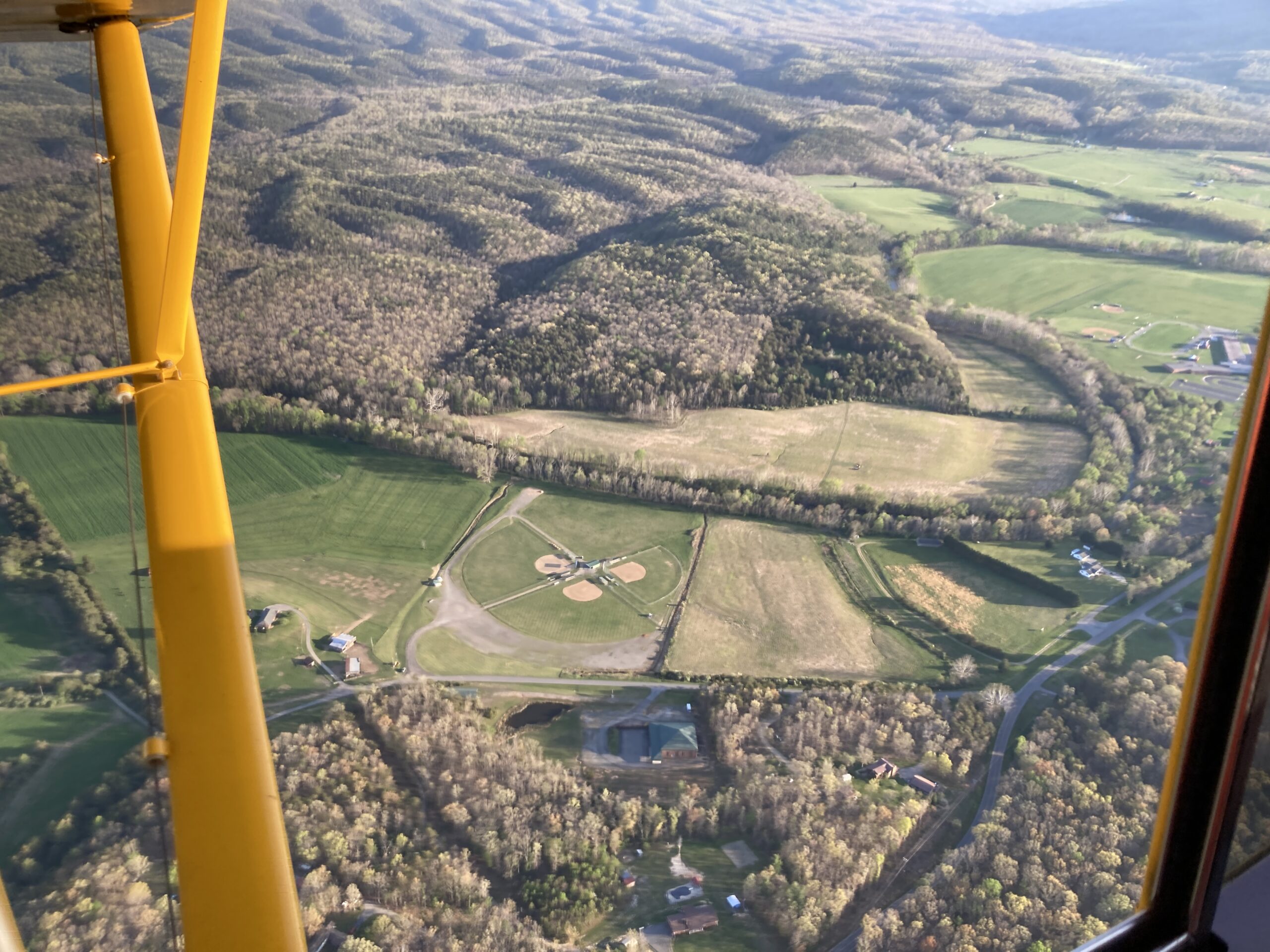 FOD Aerial Photo 1 May, 2022 15 years in the making, Craig County's "Field of Dreams" gives kids a place to play at the edge of the Jefferson National Forest.