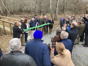 Ribbon-cutting at Blackwater Park, December 2022